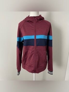 Cotopaxi Women's Bandera Full-Zip Hoodie Red Stripe Size Medium Outdoor Hike